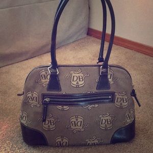 Dooney and Bourke leather and cloth purse